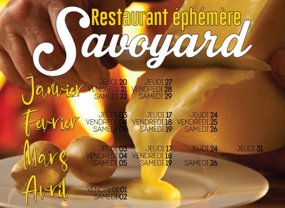 Restaurant éphémère savoyard 2022